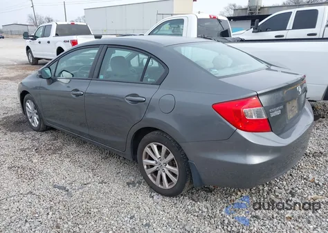 2012 Honda Civic Ex-L from USA, damaged, VIN 2HGFB2F99CH524576